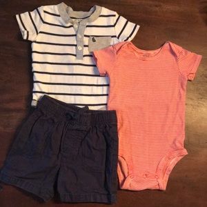 Onsies & Short Set 12Mo